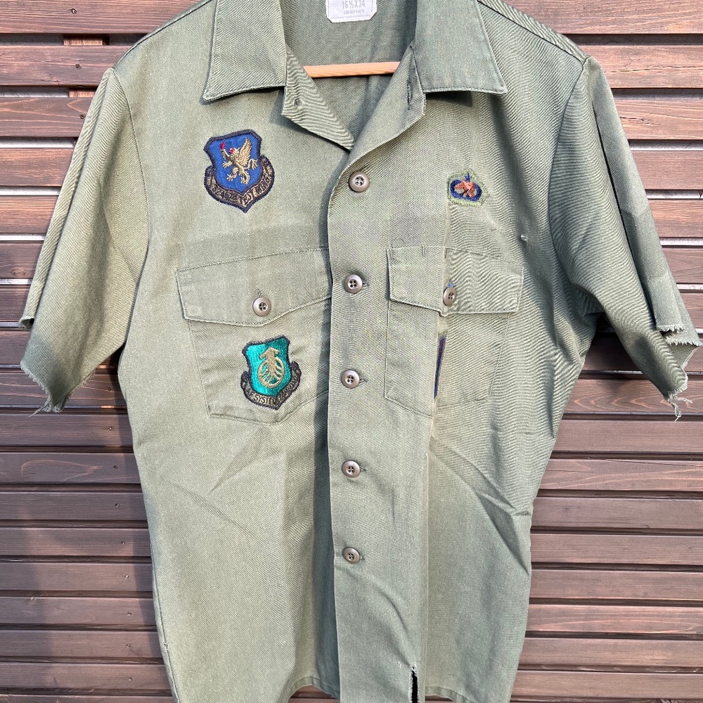 Vintage lg military shirt